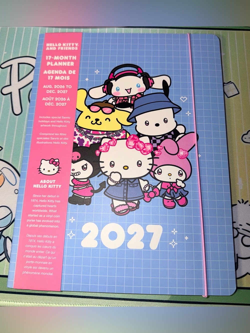 🗓️Sanrio Hello Kitty & friends 17 month Aug 2026-Dec 2027 Planner